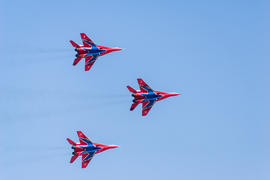 Russian fighter jets at an Airshow