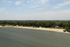 Панорамный вид на пляж 
