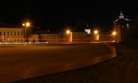 КОЛОМНА. Ночная Коломна. Вид на Коломенский кремль ночью