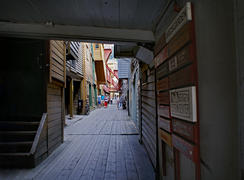 Деревянная улица в Бергене