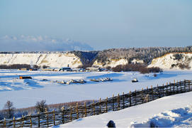 Река Иртыш зимой