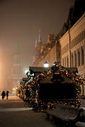 Ночная иллюминация новогодней Москвы. Китай-город