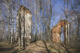 Беларусь, Логойск: руины усадьбы Тышкевичей