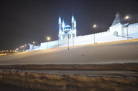 Ночная Казань. У стен Казанского кремля