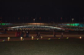 Сочи. Олимпийский парк ночью: ледовый дворец "Большой"" 