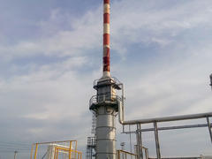 Furnace for heating oil at the refinery. The equipment for oil refining                            