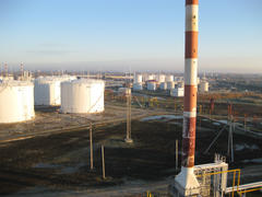 The oil refinery. Equipment for primary oil refining                        