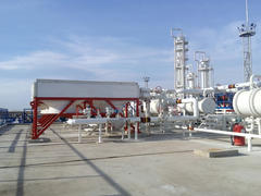 The oil refinery. Equipment for primary oil refining                         