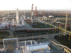 The oil refinery. Equipment for primary oil refining                          