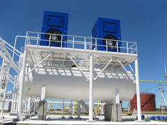 water cooling tower. Equipment for primary oil refining