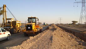 Equipment for construction of the oil pipeline. Preparation for construction and laying of pipelines