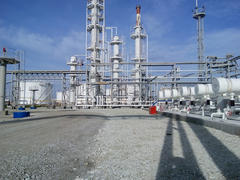 The oil refinery. Equipment for primary oil refining                        