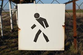 The sign pass is forbidden. Information on a protection