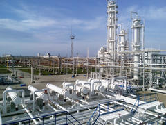 The oil refinery. Equipment for primary oil refining                      