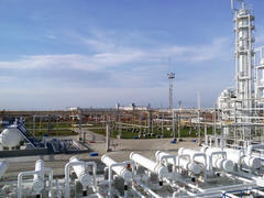 The oil refinery. Equipment for primary oil refining                           