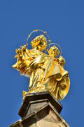 Германия - город Бамберг. Золотая статуя 