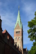 Германия, Аугсбург. Башня старинного здания 