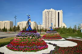 Астана. Уличная скульптура. Казахстан 
