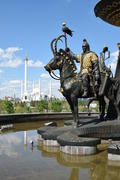 Астана - Скульптуры средневековых воинов