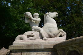 Деталь фонтана Виттельсбахов в Мюнхене