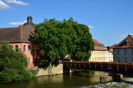 Германия - город Бамберг. Вид с реки 