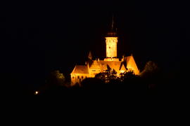 Германия - город Бамберг. Ночной город 