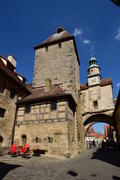 Архитектура в готическом стиле города Ротенбург в Германии