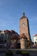 Германия - город Нюрнберг. Башня старинного замка 