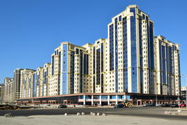 Астана - городская архитектура. Современные многоэтажные здания. Казахстан 