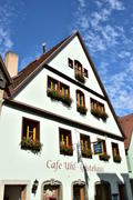 Исторический город Ротенбург в Баварии. Жилые дома 