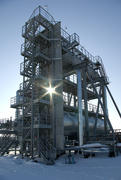 Equipment for collection and initial purification of crude oil