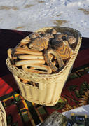 Basket with bagels