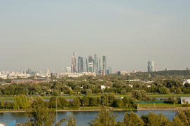 View of the business center "Moscow City"