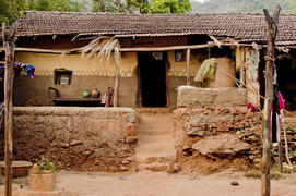 Indian peasant house in the state of Goa