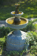 Decorative fountain in the courtyard of a private house