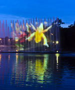 The biggest in Europe a svetomuzykalny fountain. Fountain height — more than 60 meters, face-to-face