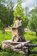 Monastery of Our Lady of Kazan. Statue of a monk.