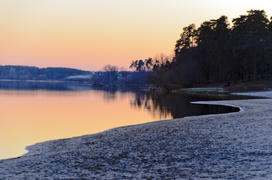 Sandy River Bay at sunset