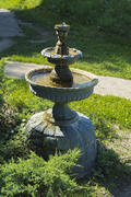 Decorative fountain in the courtyard of a private house