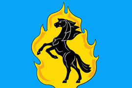 Флаг города Юрга (Yurga). Кемеровская область