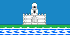 Флаг городского поселка Лоев (Loev). Беларусь