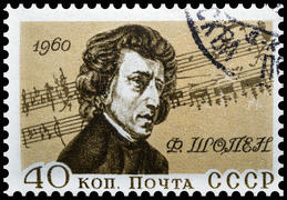 Фредерик Шопен. Почтовая марка СССР 1960 года