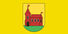 Флаг городского поселка Глуск (Glusk). Беларусь