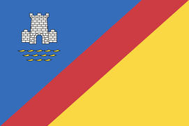 Флаг города Алушта. Крым.