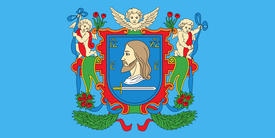 Флаг города Витебска (Vitebsk). Республика Беларусь