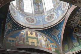 Frescos in an ancient Orthodox church were damaged from time