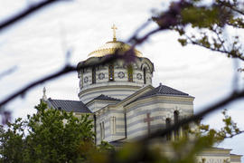 Orthodox church in a daylight in an ancient place
