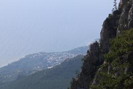 Вид с горы Ай-Петри на морское побережье, Крым