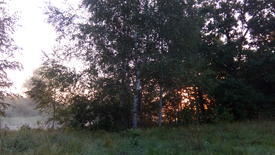 Рассвет над рекой Нёман, Беларусь
