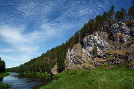 Камень Высокий на реке Чусовая.